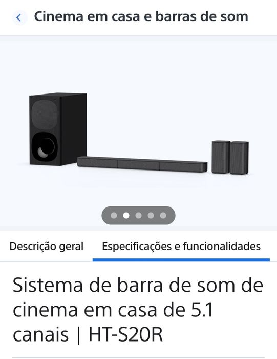 Soundbar Sony HT-S20R