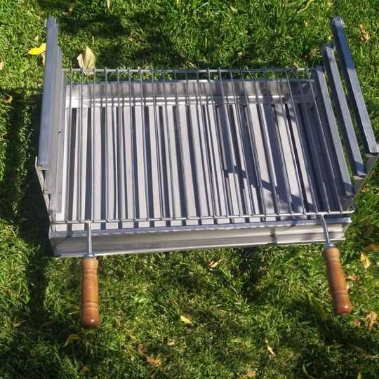 Grelhador/churrasqueira/assador inox 58x40, 60x40, 70x40, 80x40