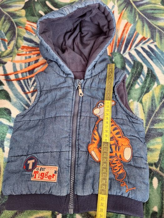 Bezrękawnik ciepły dla chlopca r. 86/92