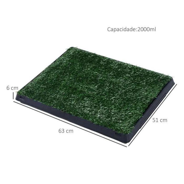 Sanita para cães com relva artificial