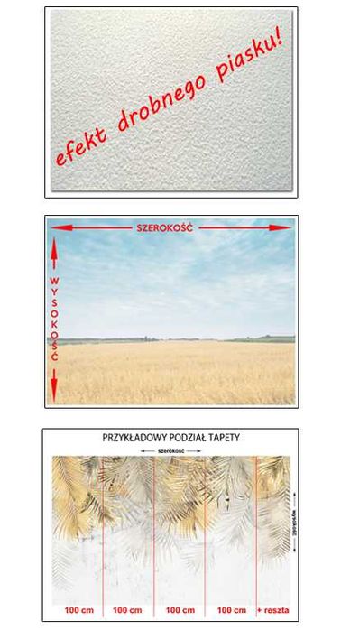 Fototapeta 3d LIŚCIE PALMY Winylowa w odcieniach beżu 350x256 cm