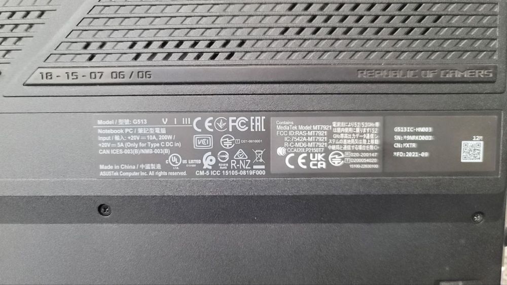 ноутбук ASUS ROG STRIX 16/512 2021 год Мощный геймерский