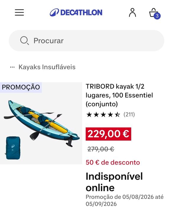 Kayak ITIWIT 340 cm 2 Lugares