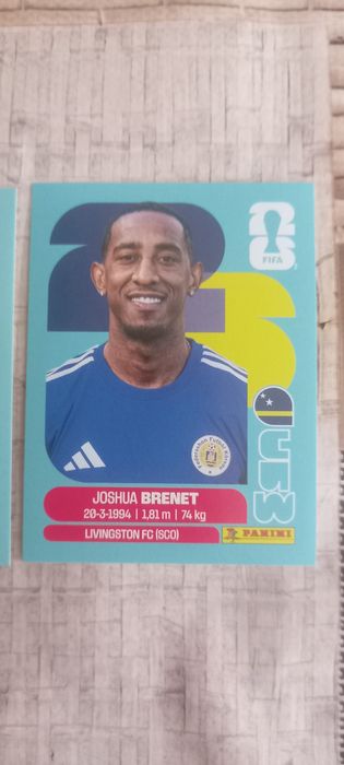 2 cromos Curaçau Mundial 2026