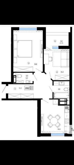Продаж 2к квартири в ЖК Paradise Avenue — БЕЗ КОМІСІЇ!