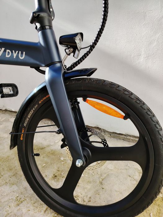 Bicicleta elétrica dobrável Dyu t1 estimada + melhorias.