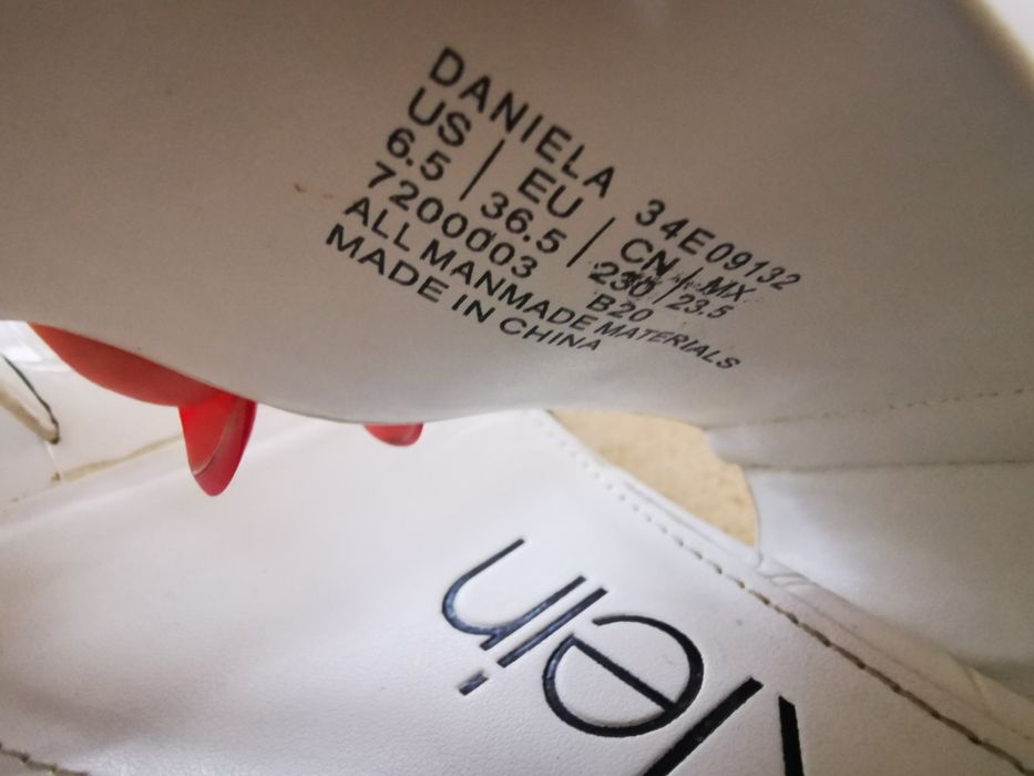 Klapki Calvin Klein  rozm 36.5 jak nowe