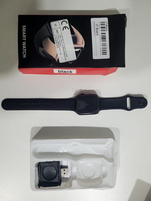 Relógios smart watch novos em preto e em branco