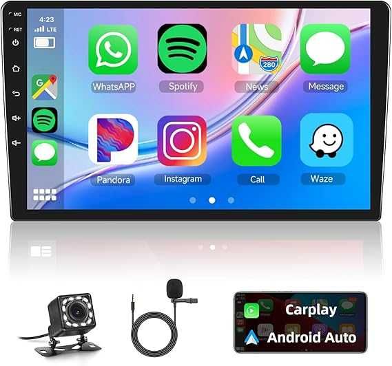 Radio samochodowe Android 2-DIN system Wireless CarPlay 10'' ekran