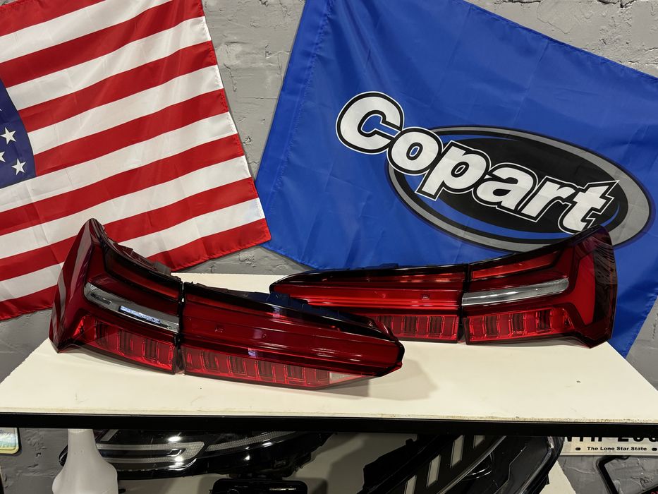 Audi a6 c8 Задні Ліхтарі Європа Жовті повороти Фонари Стопи Задние