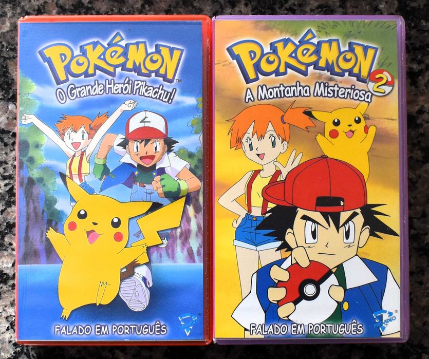 Lote 4 filmes Pokémon em VHS