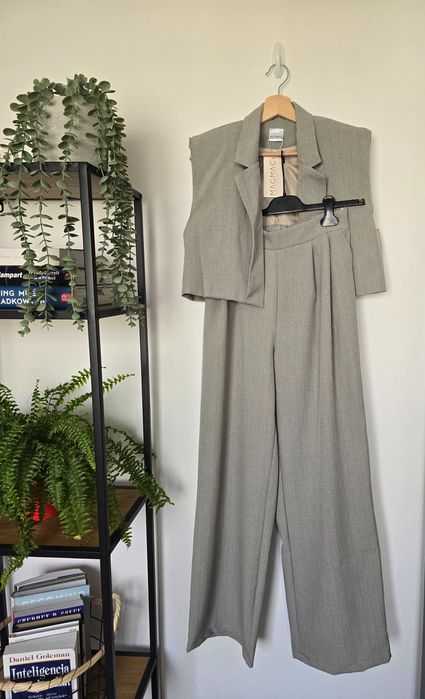 Komplet | Spodnie z wysokim stanem | Kamizelka | MagMac | Butik