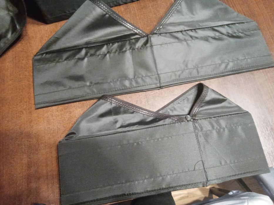 Materialowy pokrowiec pudelka do przechowywania skladane. Pokrowce