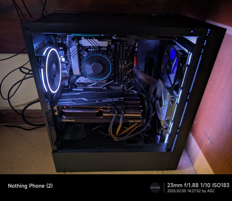 PC Gaming 1440p s/monitor i5 6 cores/32gb ram/arc a750