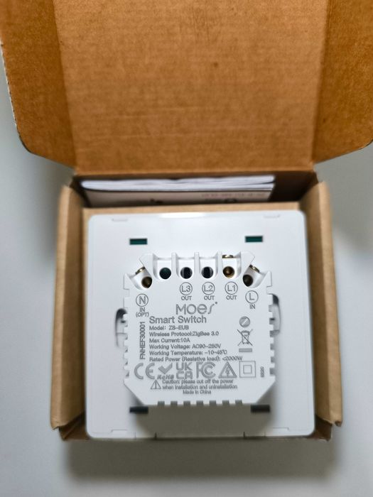 MOES Zigbee interruptor complete (1 gang - simples)