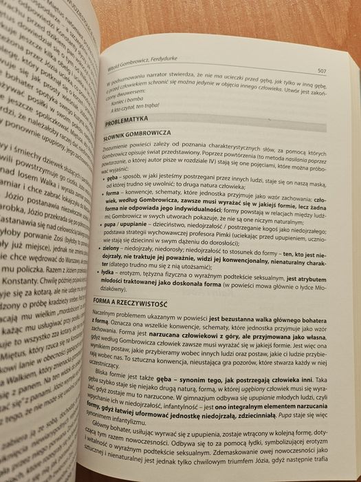 Opracowania lektur i wierszy kl. 1-4 liceum i technikum