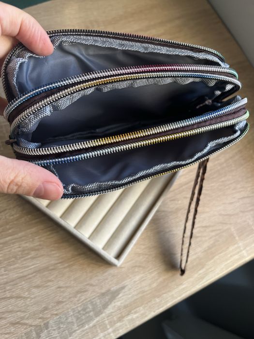 Kosmetyczka-portfel w panterkę,