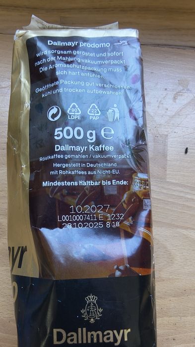 Kawa mielona Dallmayr prodomo 500g
