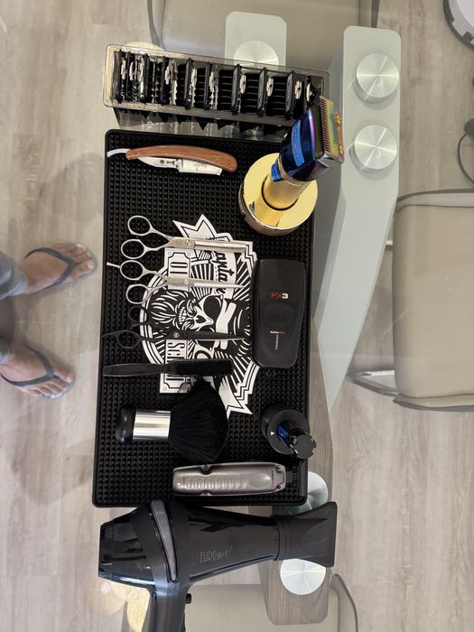Material completo barbearia.
