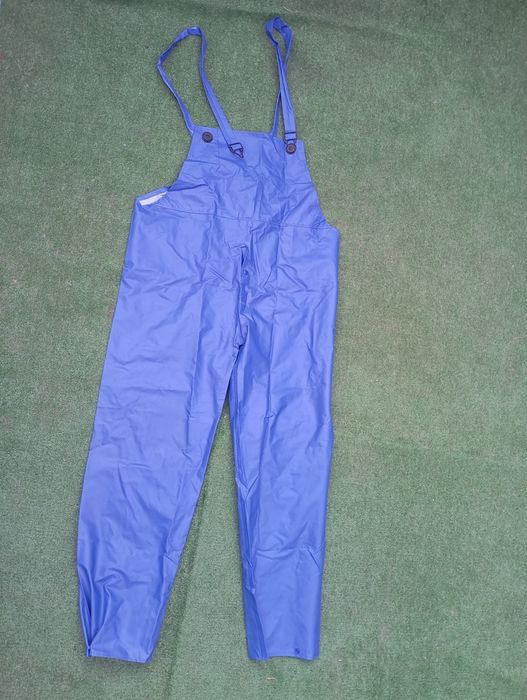 Nowe Niebieskie OGRODNICZKI BHP, robocze przeciwdeszczowe r.176-182