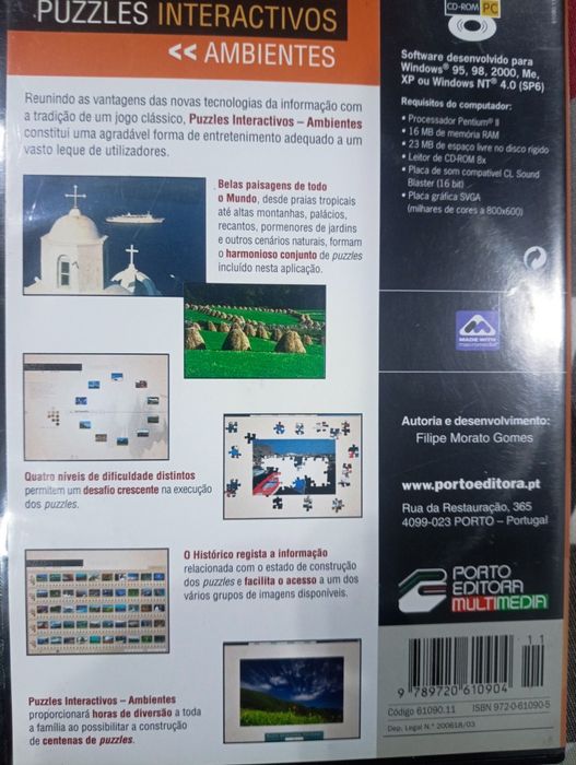 CD para computador jogos puzzles