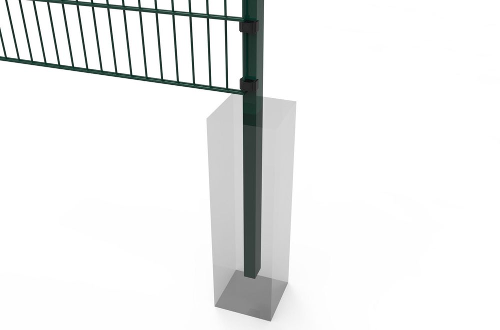 Panel ogrodzeniowy 2D mata 163 cm RAL6005 zielony ocynk drut 6/5/6