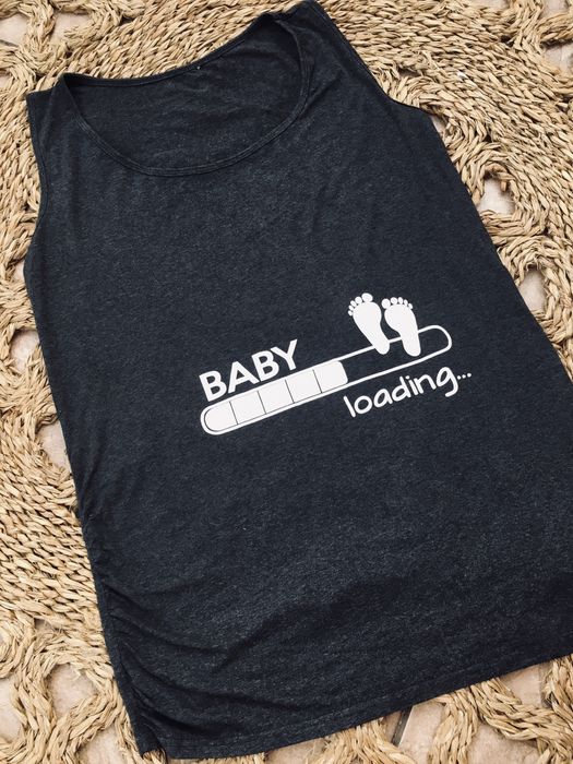 Ciążowa koszulka na ramiączkach