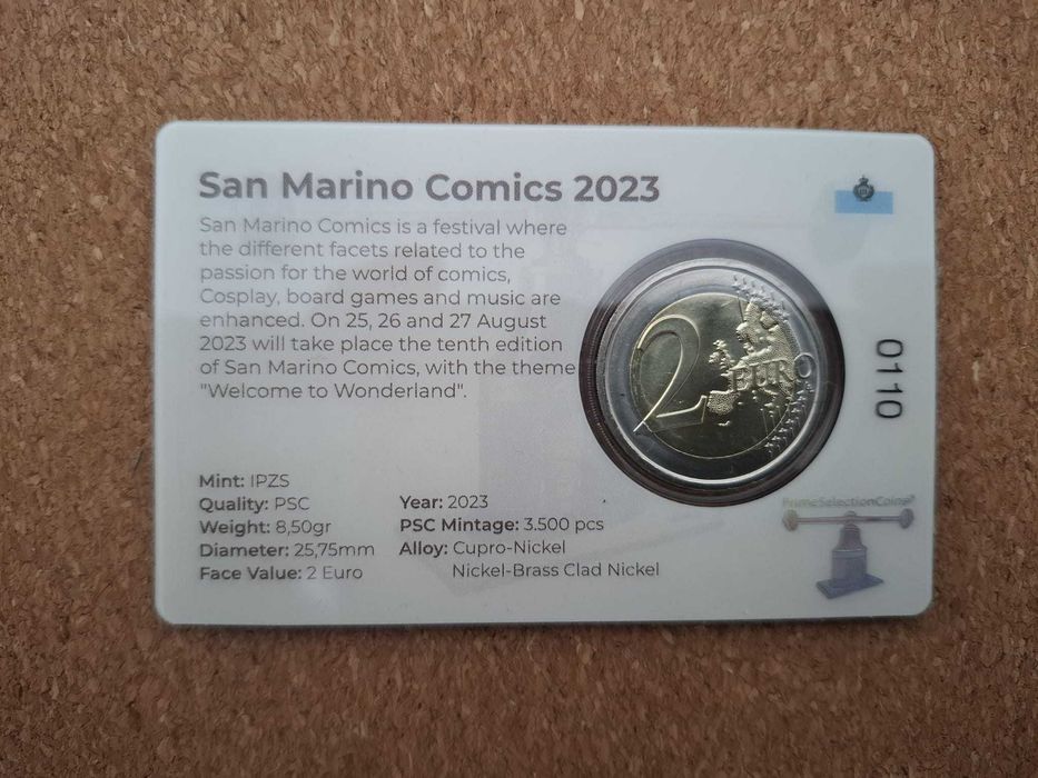 São Marino | 2 euro | 2023 | Moeda Corrente | BNC
