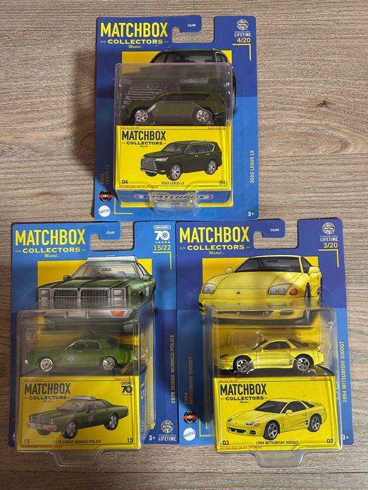 Matchbox Collectors Lexus LX Dodge Monaco Mitsubishi 3000GT Jada Ford