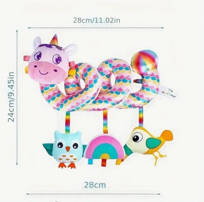 Розвиваюча іграшка спіраль Підвіска Єдиноріг
