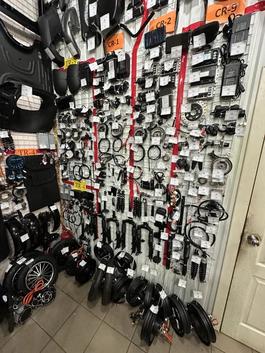 Запчасти и комплектующие для электровелосипедов