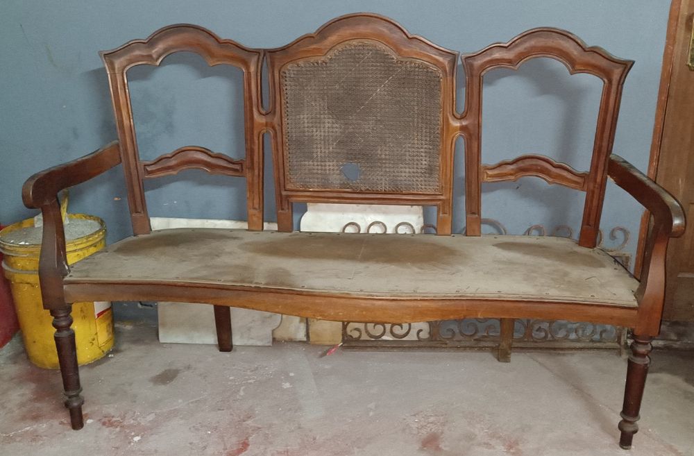 Cadeirão 3 lugares antigo