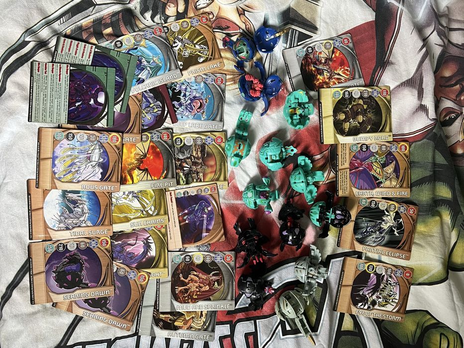 Zestaw bakuganow bulk karty bakugan vintage
