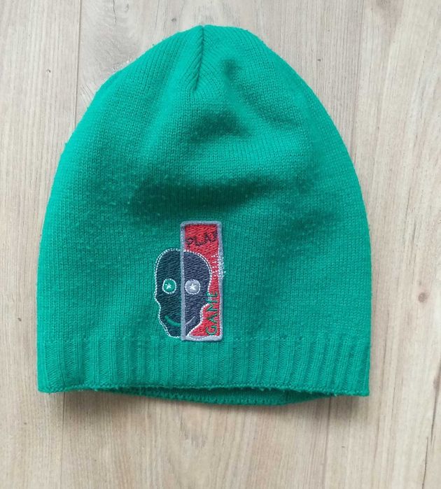 Czapka zielona chłopięca