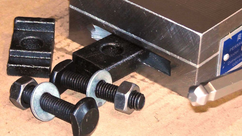 2*Magnes Stół Uchwyt Magnetyczny okrągły 100 mm, prostokąt 175*100 mm