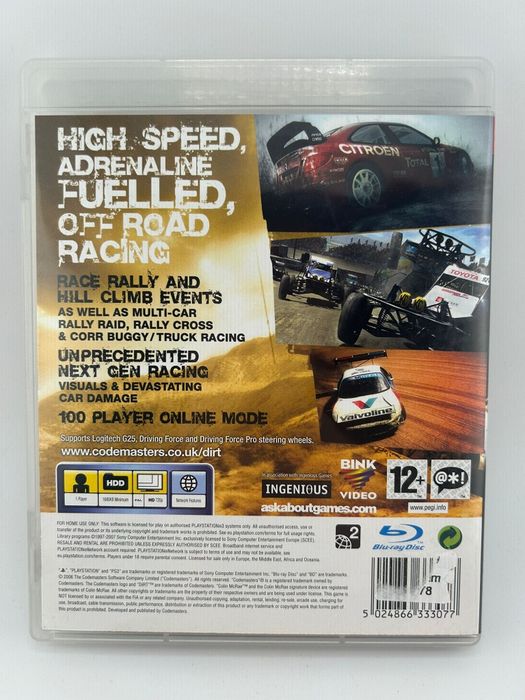 Colin Mcrae Dirt 3xA Ps3 nr 4091