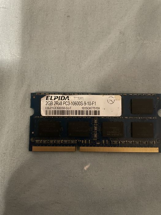 Оперативна памʼять для ноутбуку ELPIDA - 2 GB, DDR3