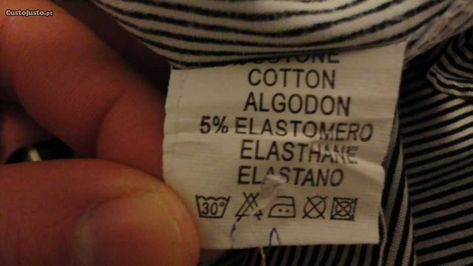 Camisa de senhora (Top) com folhos cinza Zeta Moda