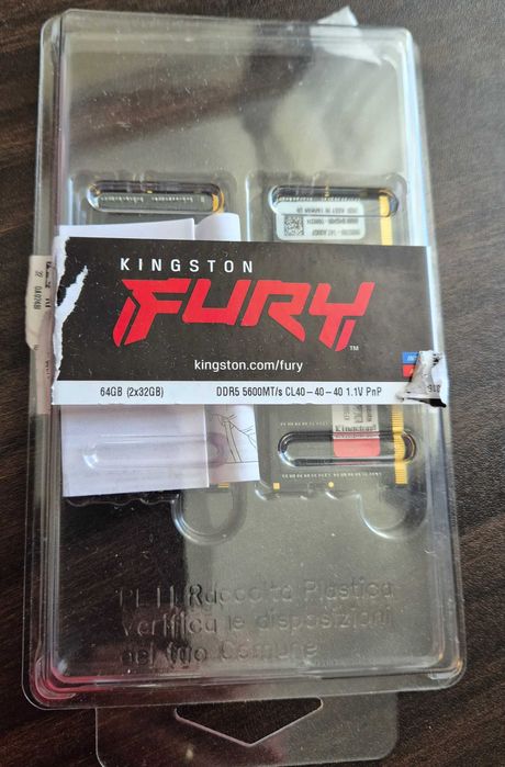 Pamięć RAM Kingston Fury Impact 64 GB (2x32 GB) SO-DIMM DDR5 5600 MT/s CL40.