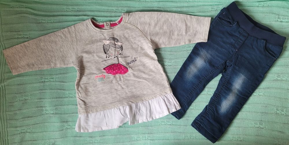 Duża paczka ubrań 74/80