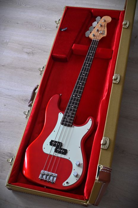Fender Japan Precision Bass z lat 90, CAR, lekki 3,8 kg, gitara basowa precel