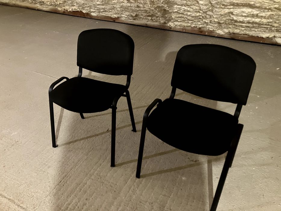 Krzesła 2 szt czarne