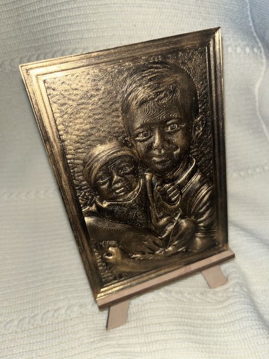 Quadro foto com relevo