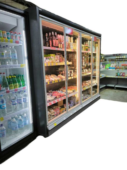 Холодильний регал «Linde» 2,5 м з агрегатом  (Німеччина) (+2° +6°)