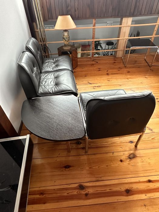 Girsberger zestaw mebli: sofa, fotel, stolik. Hans Eichenberger