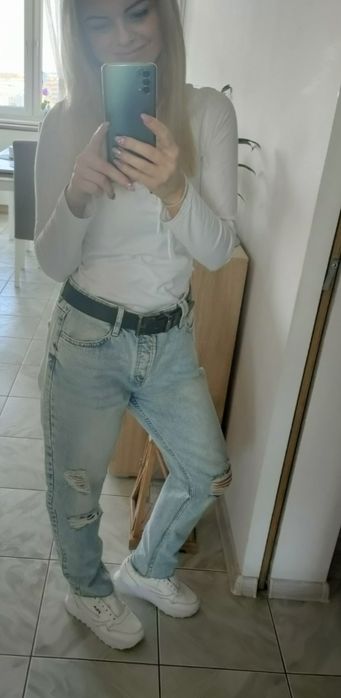Jeansy Denim marmurki
