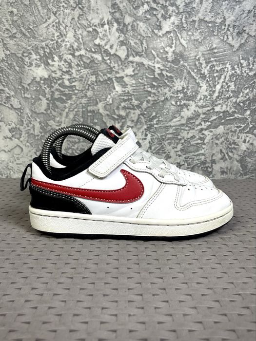 Nike court borough low 2 кроссовки 32 размер детские сникерсы кожаные