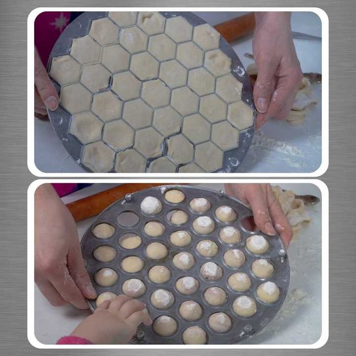 Forma do uszek pierogów pierożnica duża 2 sztuk foremka na pierogi