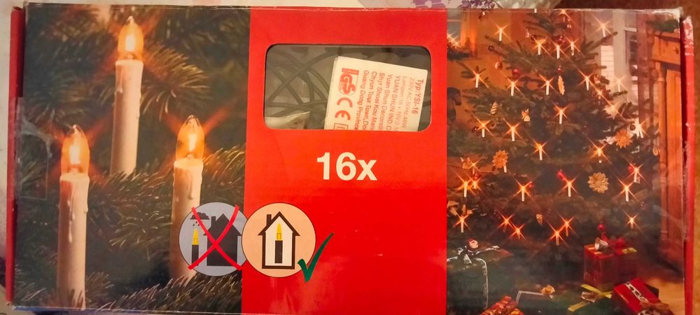 Новогодняя гирлянда на прищепках