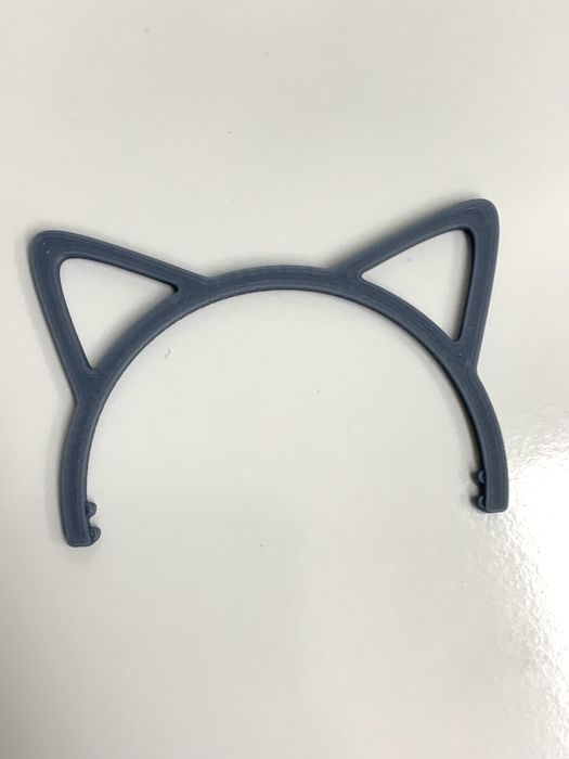 Opaska szara uszy kota dla lalki rainbow high 1 sztuka